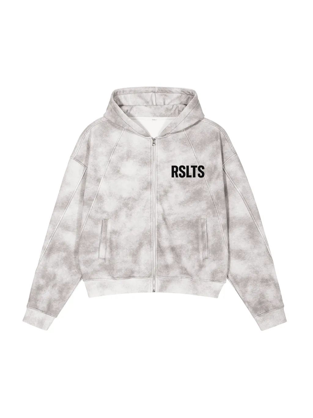 RSLTS Weighted Washed Fleece Zip Hoodie