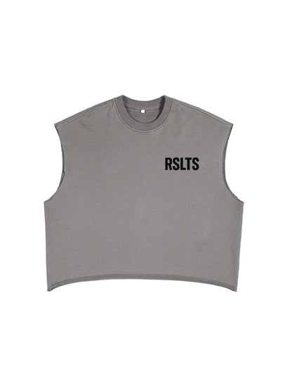 RSLTS Sleeveless Crop Tee